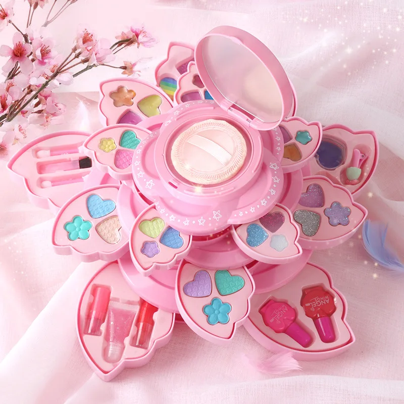 Children Pretend Play Makeup Toys Set Rotating Makeup Box Bag Washable Lippy Nail Polish Girls Beauty Fashion Makeup Toy Gifts
Children Pretend Play Makeup Toys Set Rotating Makeup Box Bag Washable Lippy Nail Polish Girls Beauty Fashion Makeup Toy Gifts