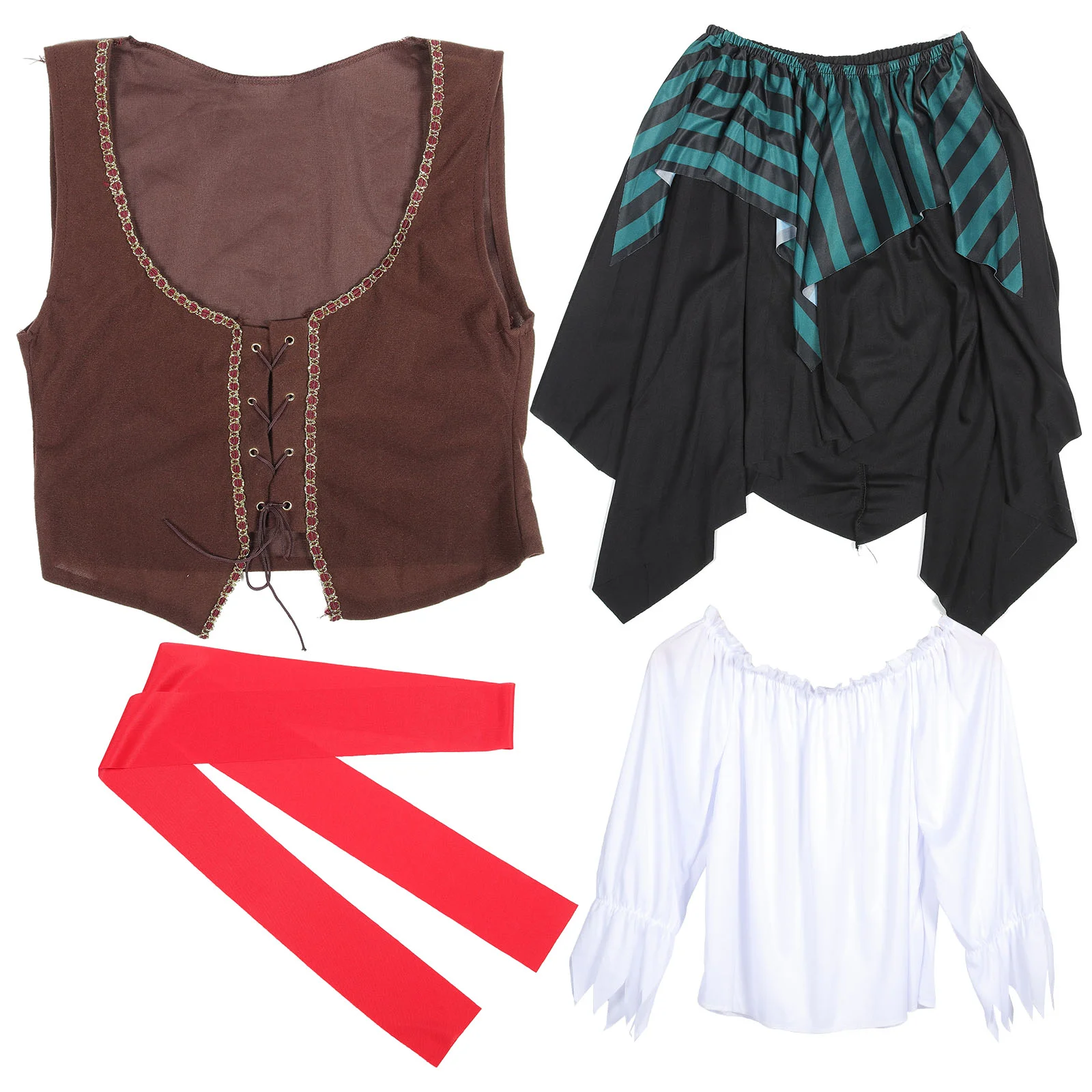 1 Set Pirate Costume Adults Cosplay Costume Women Pirate Costume Supplies for Halloween Party
1 Set Pirate Costume Adults Cosplay Costume Women Pirate Costume Supplies for Halloween Party