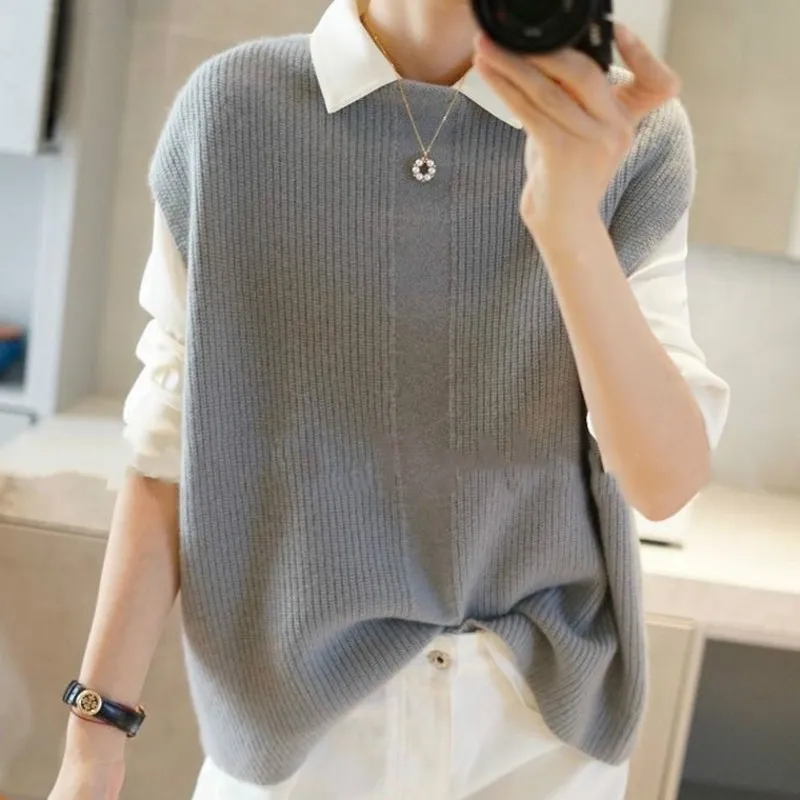 BELIARST 2020 New Cashmere Vest Woman O-neck 100% Pure Wool Pullover Plus Size Warm Knit Bottom Vest vest Autumn and Winter
BELIARST 2020 New Cashmere Vest Woman O-neck 100% Pure Wool Pullover Plus Size Warm Knit Bottom Vest vest Autumn and Winter