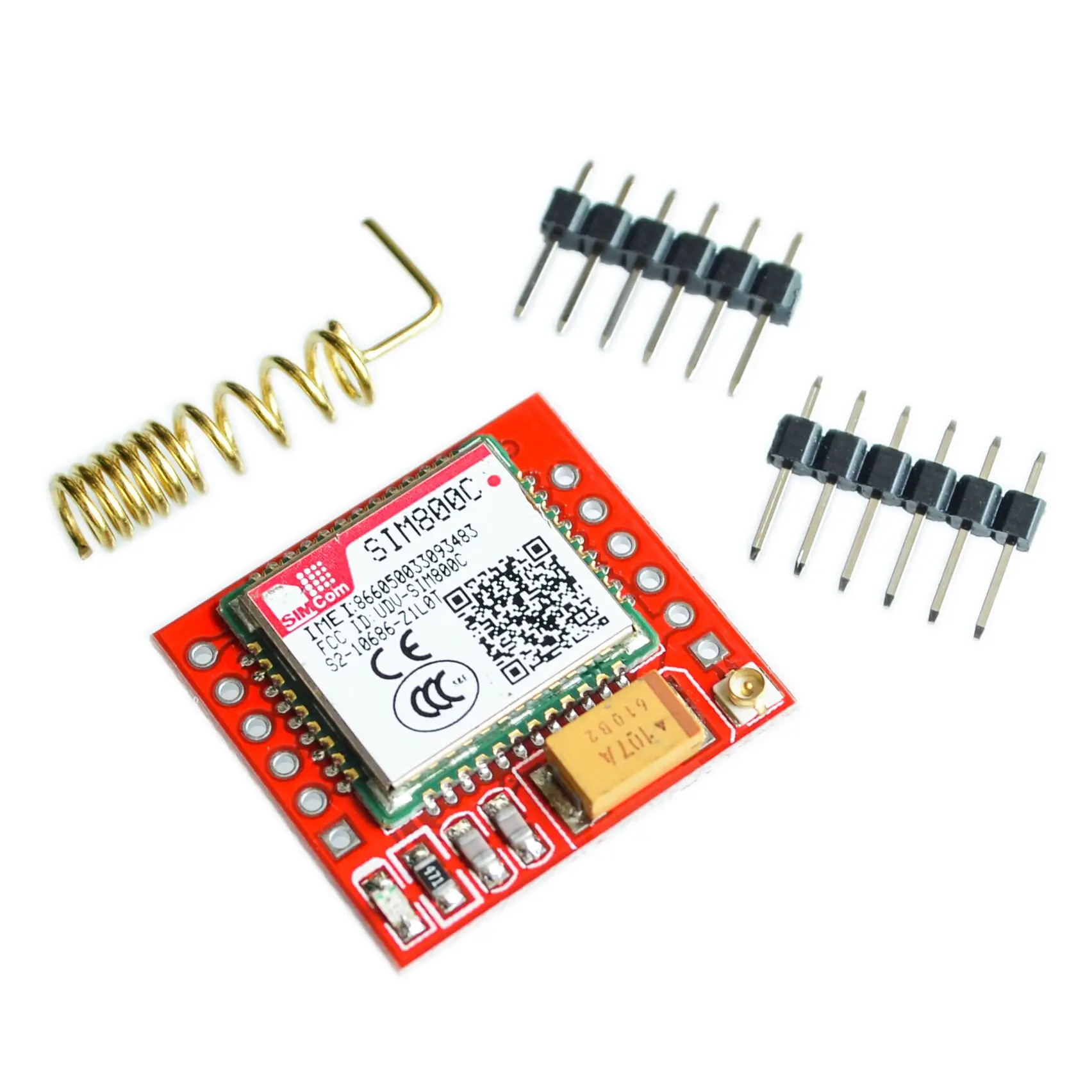 SIM800C GSM GPRS Module 3.7V-4.2V TTL Development Board IPEX With Bluetooth And TTS For Arduino STM32 C51
SIM800C GSM GPRS Module 3.7V-4.2V TTL Development Board IPEX With Bluetooth And TTS For Arduino STM32 C51