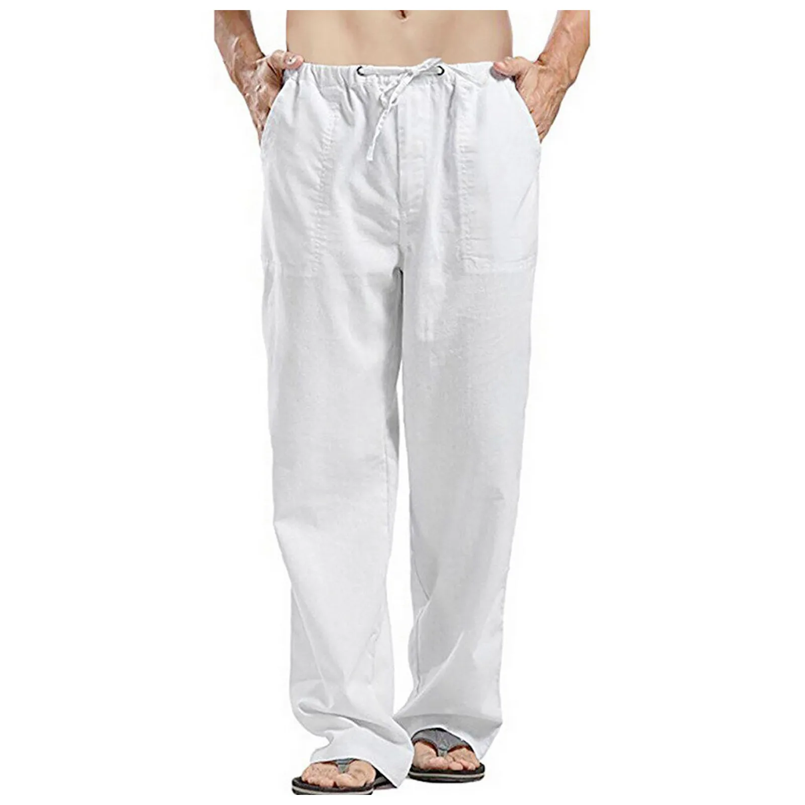 Spring Cotton Linen Pants Men Elastic Waist Casual Harem Pant Loose Sweatpants Traditional Chinese Trousers pantalons homme
Spring Cotton Linen Pants Men Elastic Waist Casual Harem Pant Loose Sweatpants Traditional Chinese Trousers pantalons homme