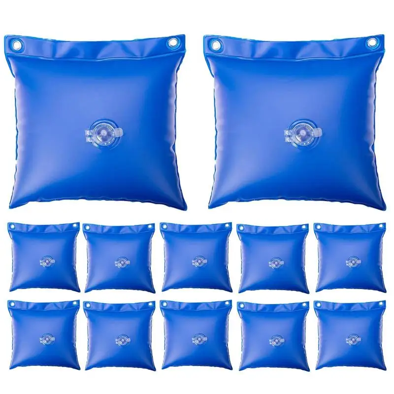 

12Pcs Heavy Duty Swimming Pool Cover helper Weight Bags Pool Cover Closing Water Bags Pool Supplies For Winter Pool Safety