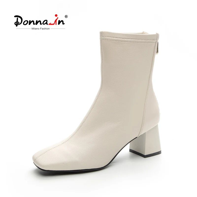 Donnain Women's Ankle Boots Leather Sheepskin Square Toe High Heel Comfortable And Elegant Women Boots 2023 Autumn New
Donnain Women's Ankle Boots Leather Sheepskin Square Toe High Heel Comfortable And Elegant Women Boots 2023 Autumn New