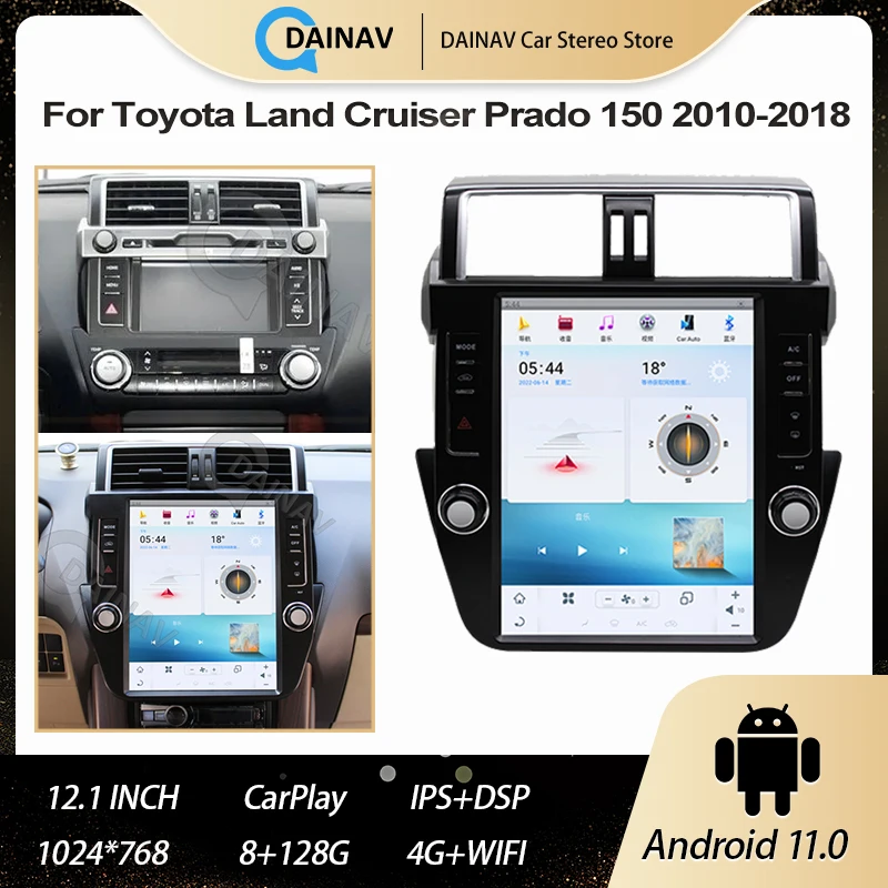 Car radio For Toyota Land Cruiser Prado 150 2014-2017 Vertical Screen Android11 Audio Player GPS Navigation with Carplay
Car radio For Toyota Land Cruiser Prado 150 2014-2017 Vertical Screen Android11 Audio Player GPS Navigation with Carplay