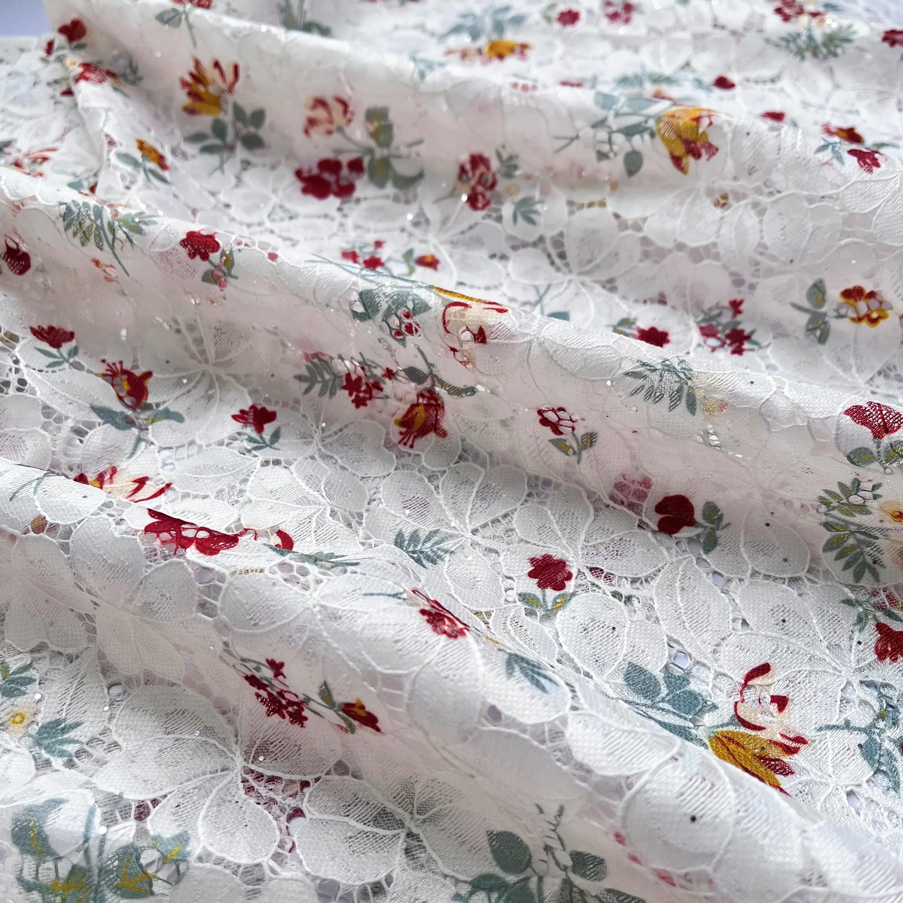 YQOINFKS New Girly Flower Lace 2023 Elegant Glittery Print Floral Pattern Embroidery Mesh Fabric Shivering Sold by Yard YQ-01541
YQOINFKS New Girly Flower Lace 2023 Elegant Glittery Print Floral Pattern Embroidery Mesh Fabric Shivering Sold by Yard YQ-01541
