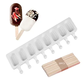 Silicone Frozen Ice Cream Mold Juice Popsicle Maker Children Mould Lolly Tray Silicone Molds Cake Decorating Baking