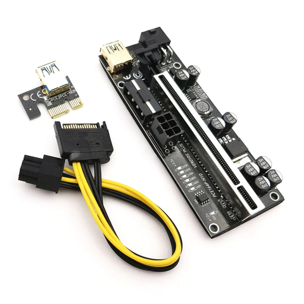 10 шт. Райзер USB 3,0 PCI-E Райзер VER010S Экспресс-кабель Райзер для видеокарты X16 Райзер PCIE Райзер-карта для майнинга черный
10 шт. Райзер USB 3,0 PCI-E Райзер VER010S Экспресс-кабель Райзер для видеокарты X16 Райзер PCIE Райзер-карта для майнинга черный