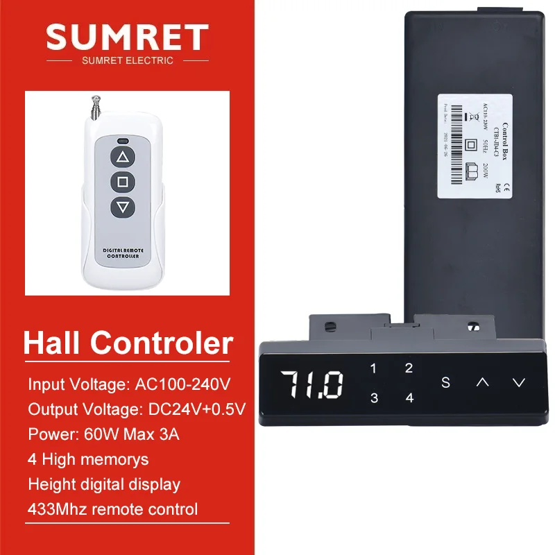 200W Hall 1/2/3/4pcs DC24V Motor Controler Lift Table Desk Linear Actuator 10A Remote IOS Android APP Height Display Memory
200W Hall 1/2/3/4pcs DC24V Motor Controler Lift Table Desk Linear Actuator 10A Remote IOS Android APP Height Display Memory