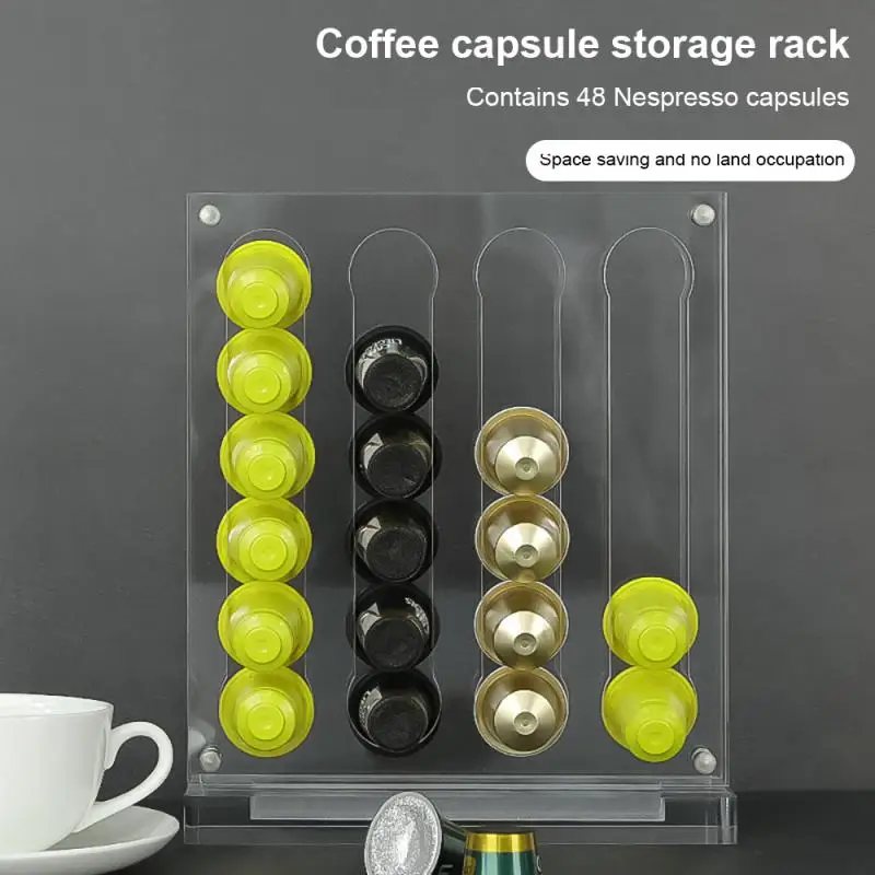 Hold 48 Nestle Nespresso Coffee Capsule Coffee Capsule Holder Storage Display Rack Kit Cafe Acrylic Vertical Suction Coffee Box
Hold 48 Nestle Nespresso Coffee Capsule Coffee Capsule Holder Storage Display Rack Kit Cafe Acrylic Vertical Suction Coffee Box