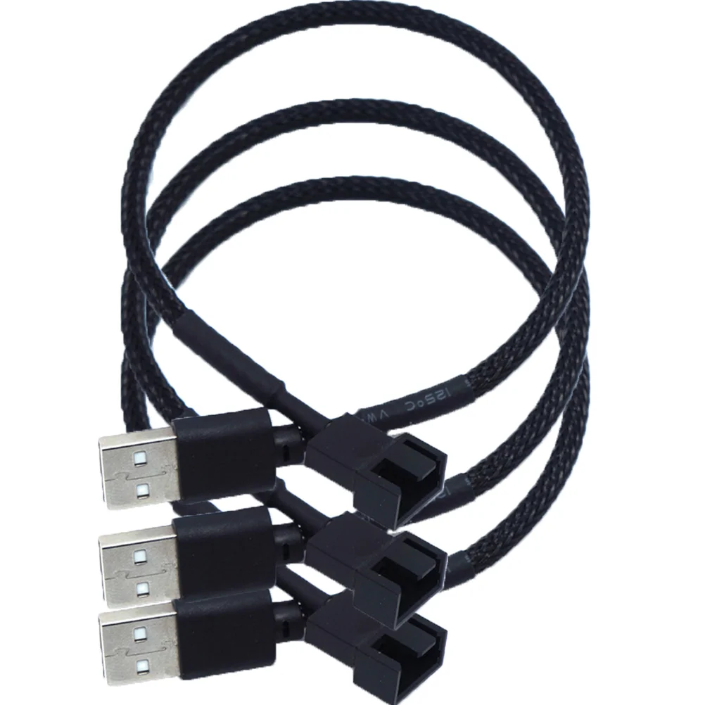 3Pc USB to Fan Adapter Cables Computer PC Fan Power Cable Connector Adapter Connect (Black)
3Pc USB to Fan Adapter Cables Computer PC Fan Power Cable Connector Adapter Connect (Black)