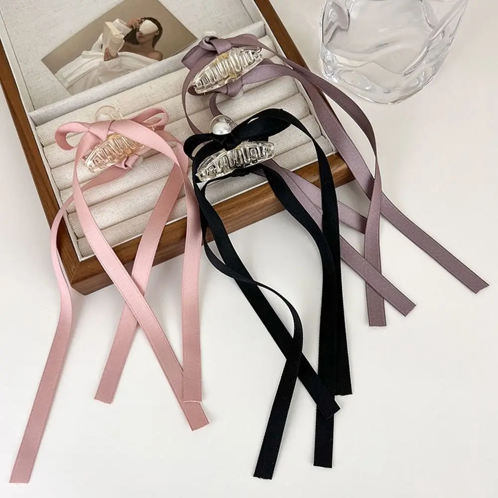 Pearl Balletcore Headdress Girls Hairpins Long Tassel Ribbon Bow Women Shark Clip Korean Hair Clips Bowknot Hair Claw
Pearl Balletcore Headdress Girls Hairpins Long Tassel Ribbon Bow Women Shark Clip Korean Hair Clips Bowknot Hair Claw