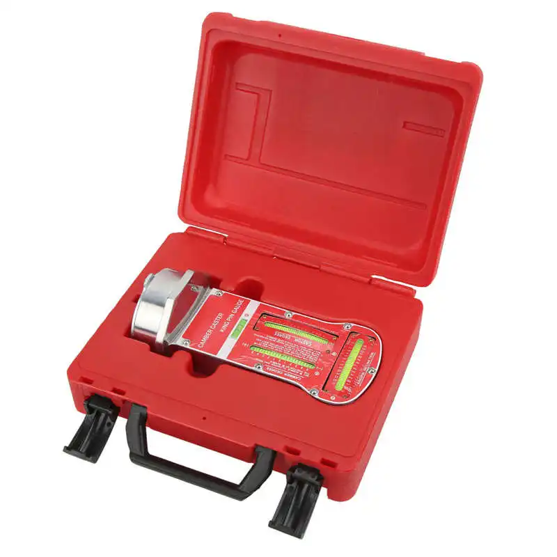 Magnetic Camber Castor Kingpin Gauge Accurate Alignment Gauges Tool 2 Adjuster Knobs with Tool Box for Automobile for Truck
Magnetic Camber Castor Kingpin Gauge Accurate Alignment Gauges Tool 2 Adjuster Knobs with Tool Box for Automobile for Truck