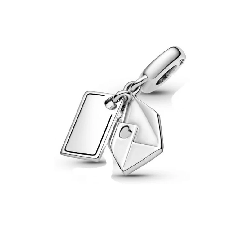 Shiny 925 Solid Silver Beads Charms Love Letter Envelope Dangle Pendant Fit Pandora 925 Original Bracelet Women DIY Jewelry Gift
Shiny 925 Solid Silver Beads Charms Love Letter Envelope Dangle Pendant Fit Pandora 925 Original Bracelet Women DIY Jewelry Gift