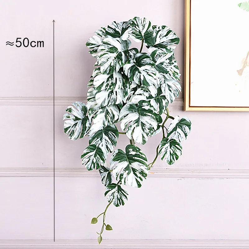 Artificial Wall Hanging Plants Fake Leaf Rattan Soft Glue Feel Fake Leaf Simulation Turtle Back Rattan Wedding Party Home Decor
Artificial Wall Hanging Plants Fake Leaf Rattan Soft Glue Feel Fake Leaf Simulation Turtle Back Rattan Wedding Party Home Decor