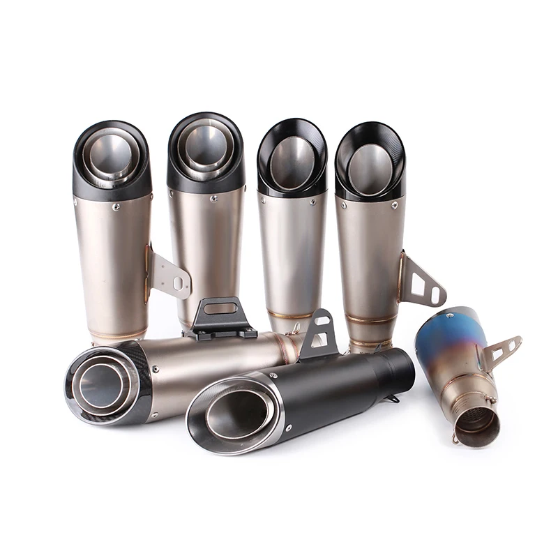 

51mm 60mm Universal Motorcycle Exhaust Muffler Steel Pipe escape moto FOR gp project with DB killer gsxr 750 CBR10000 Z1000