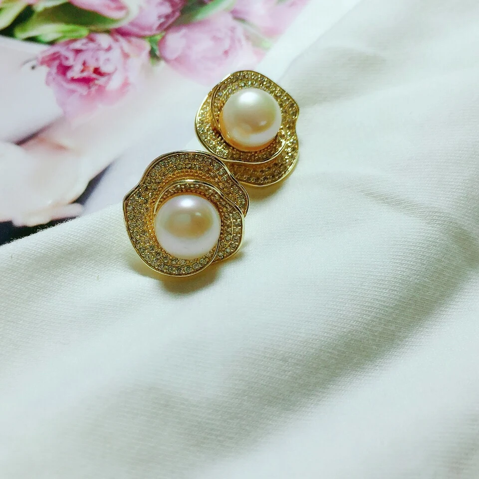 Luxury earrings Korean fashion pearl earrings 925 silver needle zircon rose earrings design women's earrings Unusual earrings
Luxury earrings Korean fashion pearl earrings 925 silver needle zircon rose earrings design women's earrings Unusual earrings