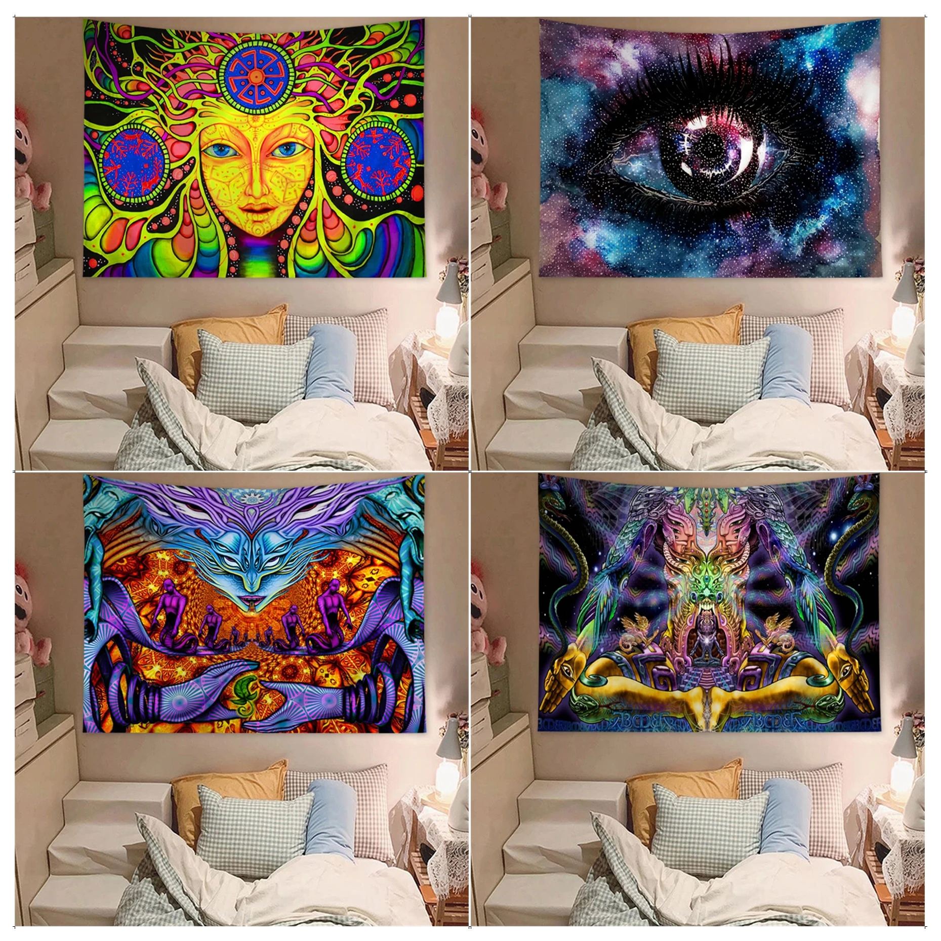 Psychedelic Nature Tapestry Art Printing Bohemian Wall Tapestries Mandala Kawaii Room Decor
Psychedelic Nature Tapestry Art Printing Bohemian Wall Tapestries Mandala Kawaii Room Decor