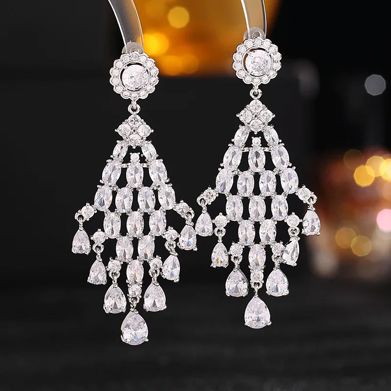 New Trendy cubic zirconia ddiamond water drop earrings women wendding ear jewelry party dress accessories LYG154
New Trendy cubic zirconia ddiamond water drop earrings women wendding ear jewelry party dress accessories LYG154