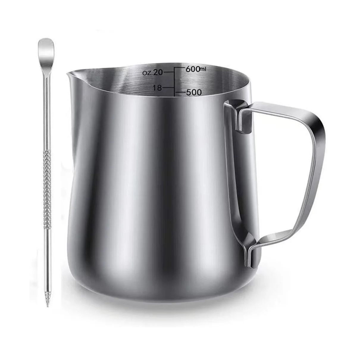 20Oz/600Ml Stainless Steel Milk Frother Cup Milk Coffee Cappuccino Latte Milk Jug Cup
20Oz/600Ml Stainless Steel Milk Frother Cup Milk Coffee Cappuccino Latte Milk Jug Cup