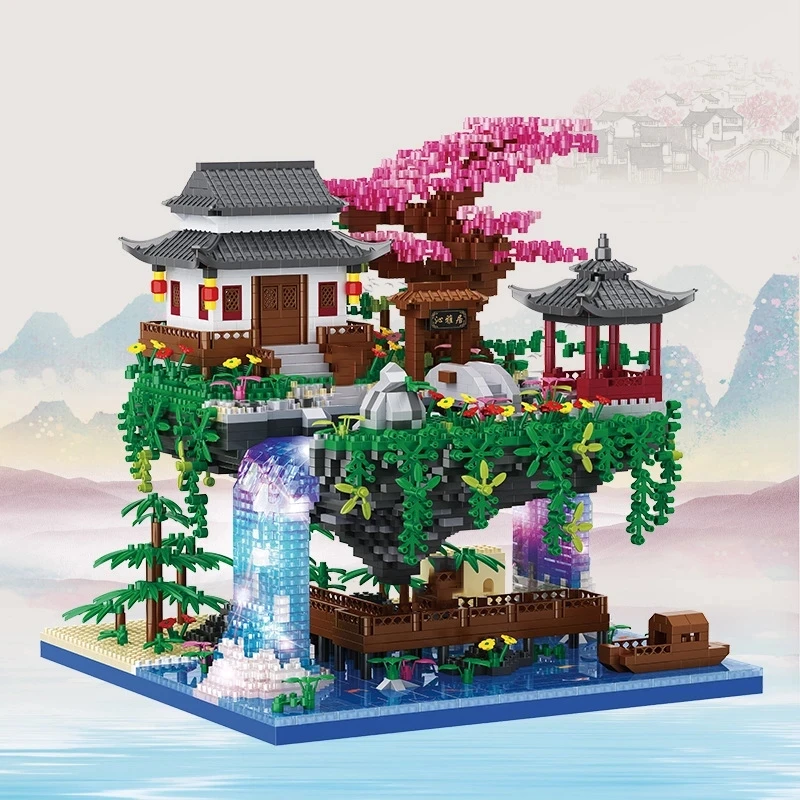 3320Pcs Chinese Architecture Micro Building Blocks House Waterfall Tree DIY Diamond Bricks with Light Toys for Kids Adults Gifts
3320Pcs Chinese Architecture Micro Building Blocks House Waterfall Tree DIY Diamond Bricks with Light Toys for Kids Adults Gifts