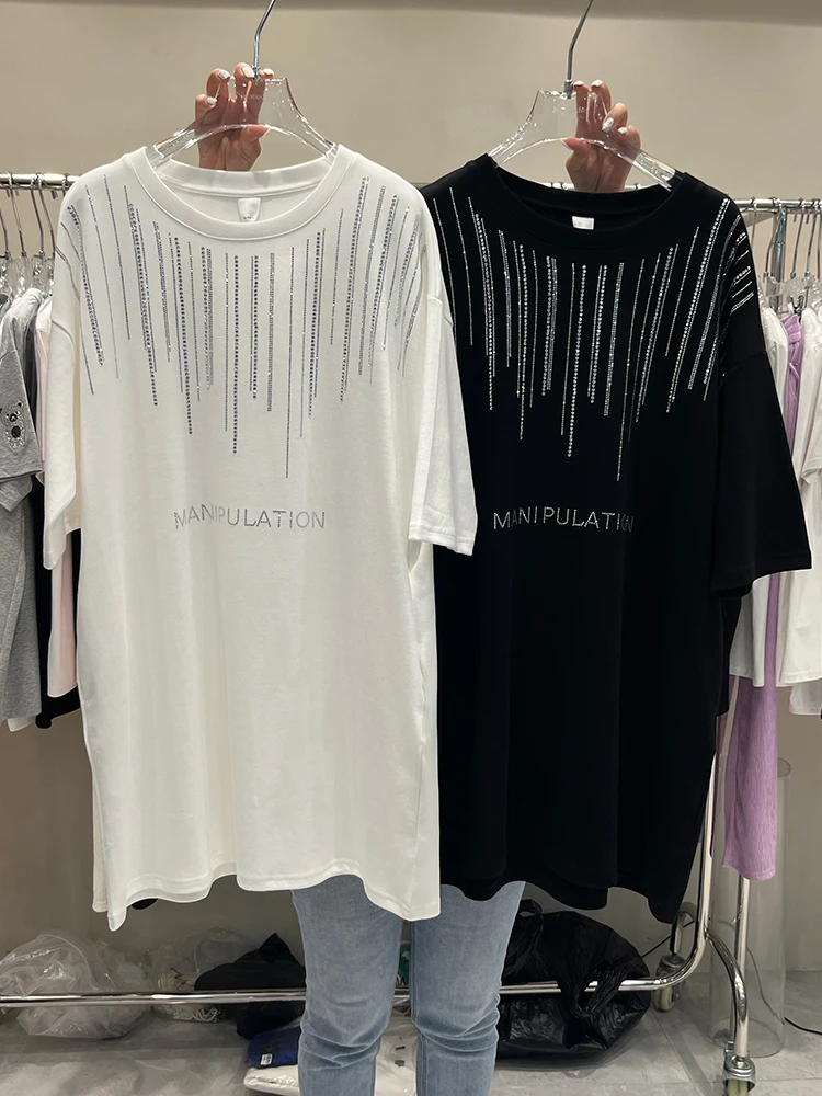 Новинка лета 2022, модные пуловеры с круглым вырезом, топ, свободная футболка средней длины, лидер продаж, футболка с надписью и коротким рукав...
Новинка лета 2022, модные пуловеры с круглым вырезом, топ, свободная футболка средней длины, лидер продаж, футболка с надписью и коротким рукав...