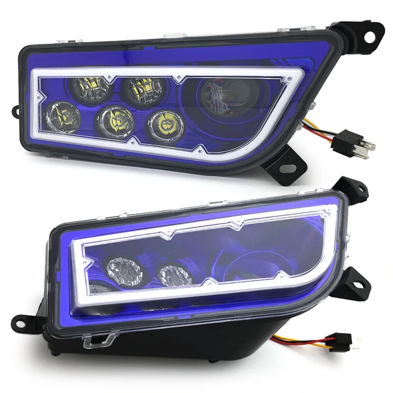 For POLARIS GENERAL 1000 RZR 900 RZR XP ATV LED Headlight Headlamps with Red Yellow Green Blue Halo 6000K IP67 Waterproof.
For POLARIS GENERAL 1000 RZR 900 RZR XP ATV LED Headlight Headlamps with Red Yellow Green Blue Halo 6000K IP67 Waterproof.