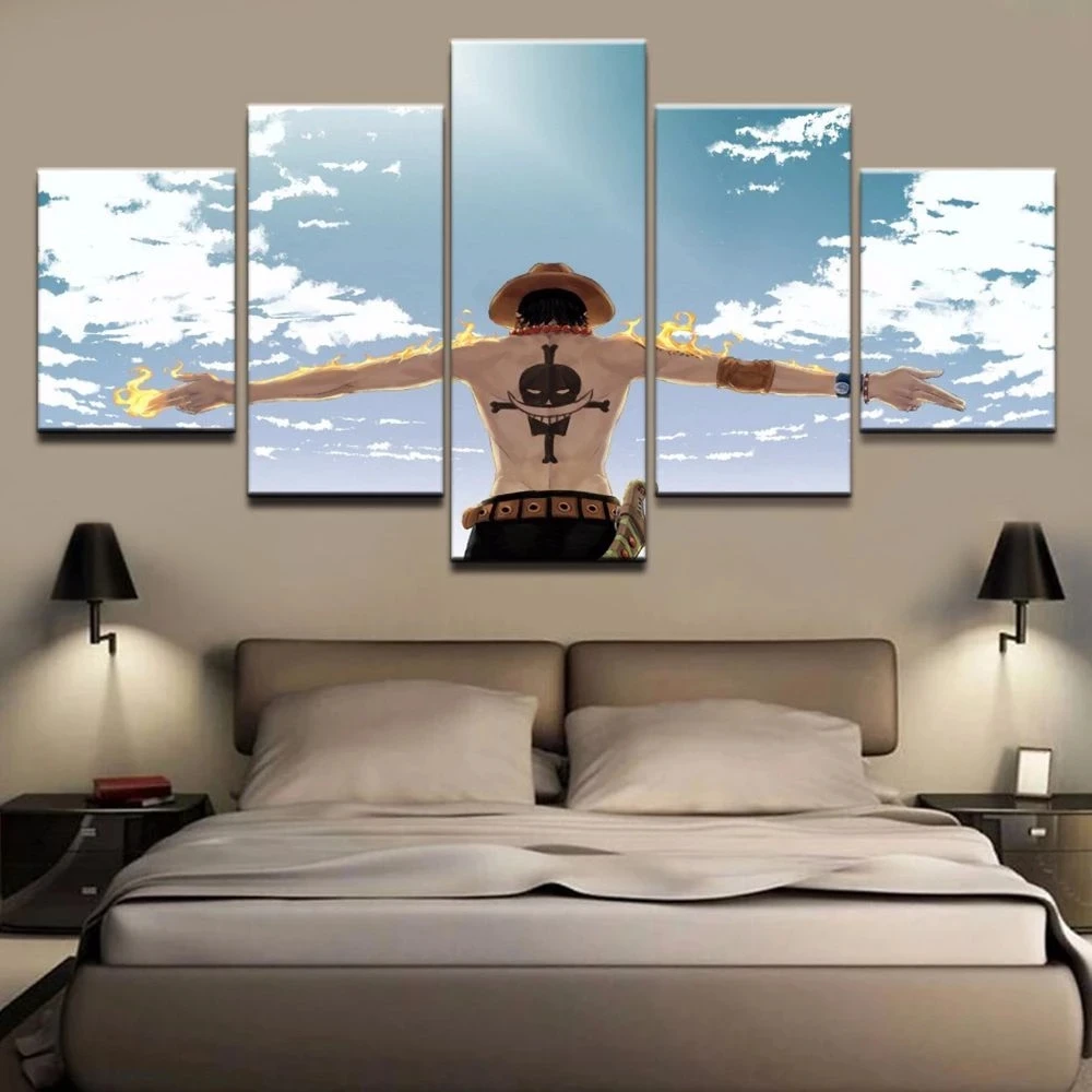 Canvas Printed Ace Painting Home Decor 5 Pieces Luffy Pictures Wall Art Anime One Piece Main Character Modular Posters Framework
Canvas Printed Ace Painting Home Decor 5 Pieces Luffy Pictures Wall Art Anime One Piece Main Character Modular Posters Framework