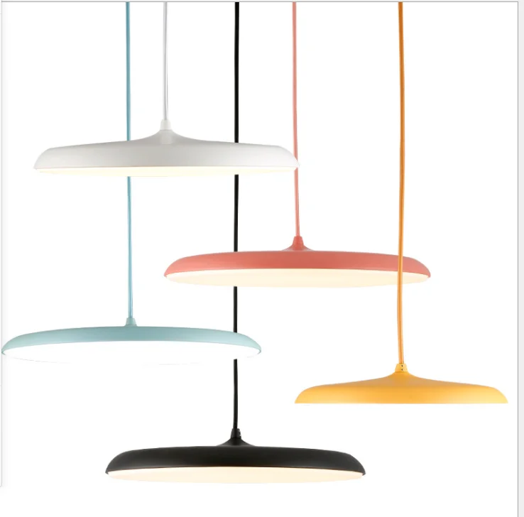 Modern Nordic simple LED personality Pendant Light Danish Art Metal flying saucer Pendant Lamp Hanging lamps for dinning room
Modern Nordic simple LED personality Pendant Light Danish Art Metal flying saucer Pendant Lamp Hanging lamps for dinning room