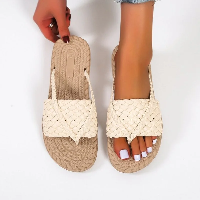 2022 Summer Women's New Woven Sandals for Style Flip-flops, Student Flat-bottomed Casual Sandals Wholesale Slippers
2022 Summer Women's New Woven Sandals for Style Flip-flops, Student Flat-bottomed Casual Sandals Wholesale Slippers