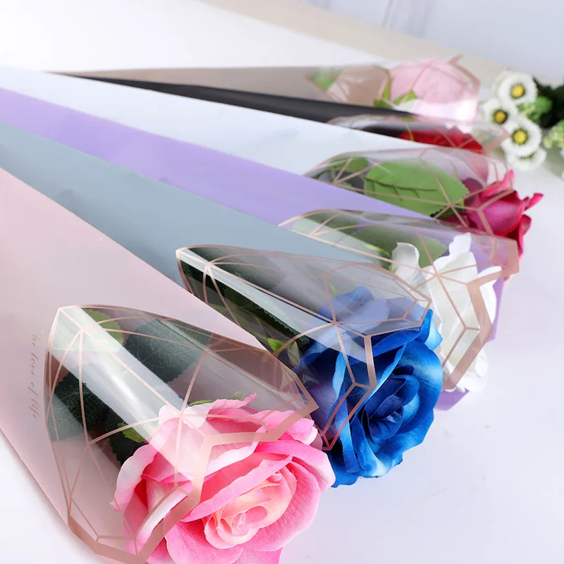 20Pcs/lot Diamond Heart Wrapping New Plastic Single Rose Flower Packaging Bag Party Decor Rose Boxes Cases For Valentine's Day
20Pcs/lot Diamond Heart Wrapping New Plastic Single Rose Flower Packaging Bag Party Decor Rose Boxes Cases For Valentine's Day