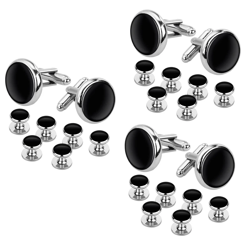 Cufflinks And Studs Set For Tuxedo Shirts Business Wedding 6 Cufflinks And 18 Studs
Cufflinks And Studs Set For Tuxedo Shirts Business Wedding 6 Cufflinks And 18 Studs