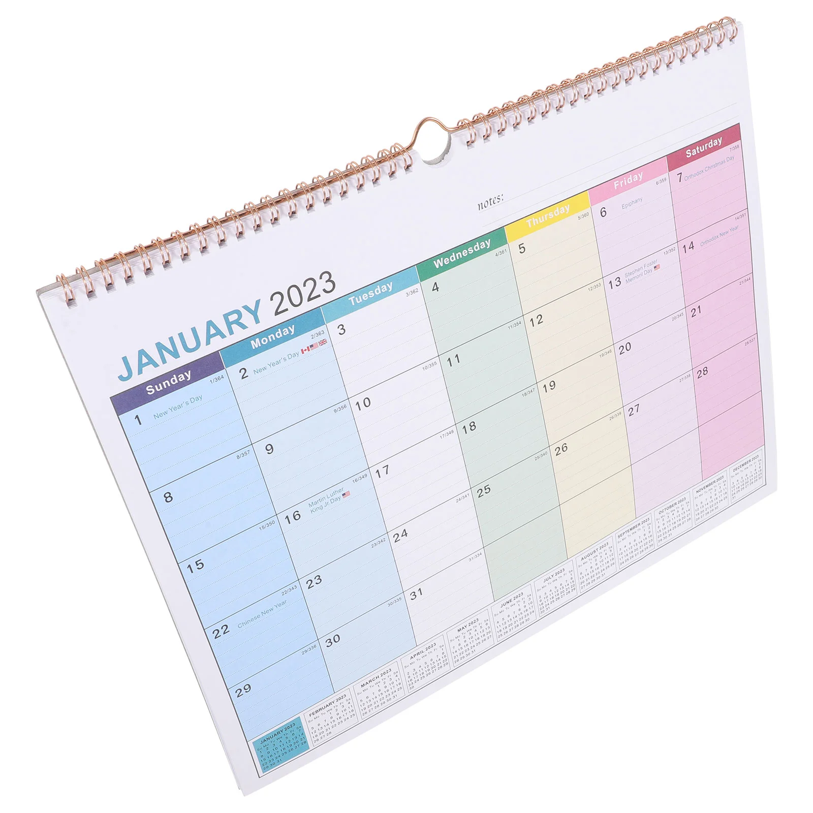 

Офисный календарь на 2023-2024, семейный настенный офисный календарь на английском языке на 2023-2024, прочный ежедневный подвесной праздничный свидание