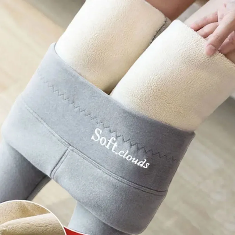 Winter Women's Thicken Lambwool Leggings Fleece Lined Ankle-length Pants Casual Warm Leggings Trousers Hight Waist Pantalon New
Winter Women's Thicken Lambwool Leggings Fleece Lined Ankle-length Pants Casual Warm Leggings Trousers Hight Waist Pantalon New