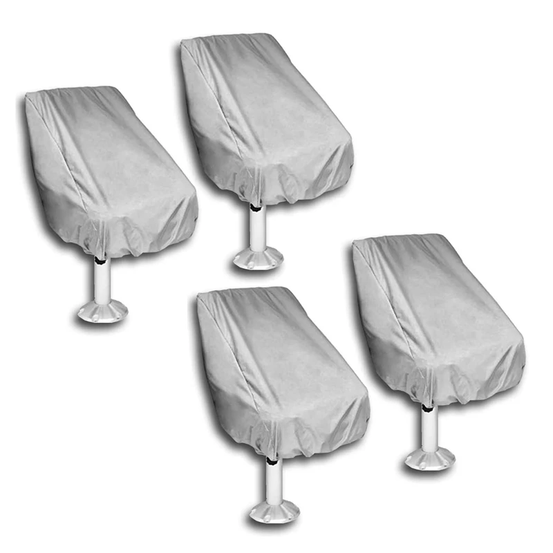 

4 упаковки чехлов на сиденья лодки, уличный водонепроницаемый чехол на сиденье понтона Капитана Лодки скамейки, защитные чехлы на стулья