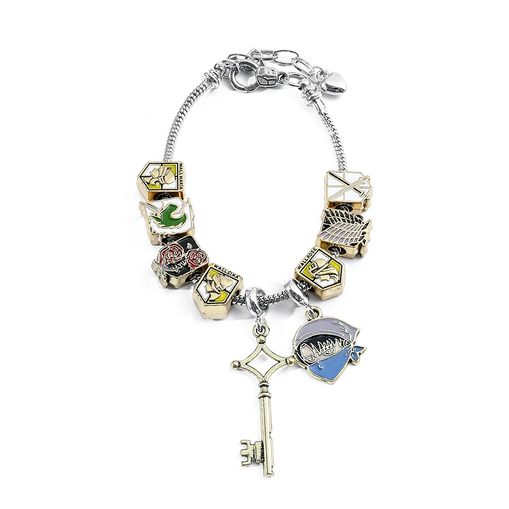 Vintage Silver Color Attack on Titan Charm Bracelet for Women DIY Accessories Brand Bangles Girl Pulseira Jewelry
Vintage Silver Color Attack on Titan Charm Bracelet for Women DIY Accessories Brand Bangles Girl Pulseira Jewelry