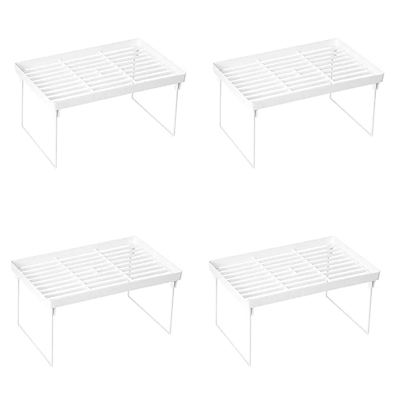 4X Stacking Cabinet Shelf Rack Steel Metal Leg - Cupboard, Plate, Dish, Counter & Pantry Organizer Organization
4X Stacking Cabinet Shelf Rack Steel Metal Leg - Cupboard, Plate, Dish, Counter & Pantry Organizer Organization