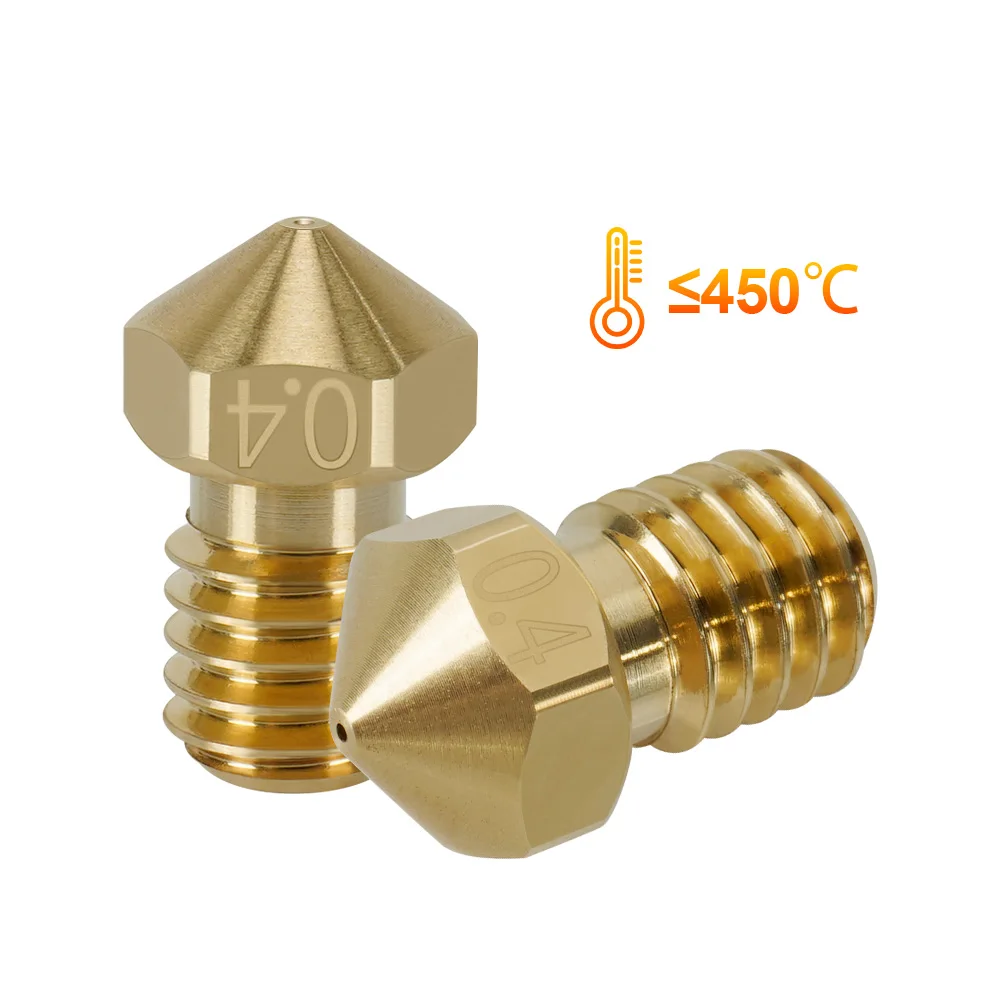 MEGA 3pc E3DV6 Brass Nozzles 0.25/0.4/0.5/0.6/0.8mm 1.75MM 3D Printer Parts High Temp For Prusa I3 CR10 Ender3 Hotend Extruder
MEGA 3pc E3DV6 Brass Nozzles 0.25/0.4/0.5/0.6/0.8mm 1.75MM 3D Printer Parts High Temp For Prusa I3 CR10 Ender3 Hotend Extruder