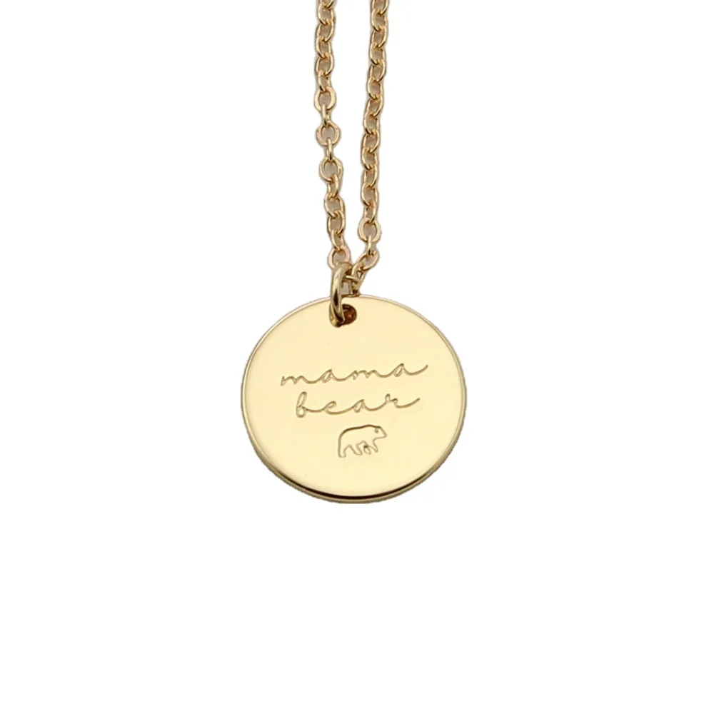 Mama Bear Mama Bird Disc Necklace Mother Child Kids Necklace Jewelry Gift For Mother Women 15MM
Mama Bear Mama Bird Disc Necklace Mother Child Kids Necklace Jewelry Gift For Mother Women 15MM