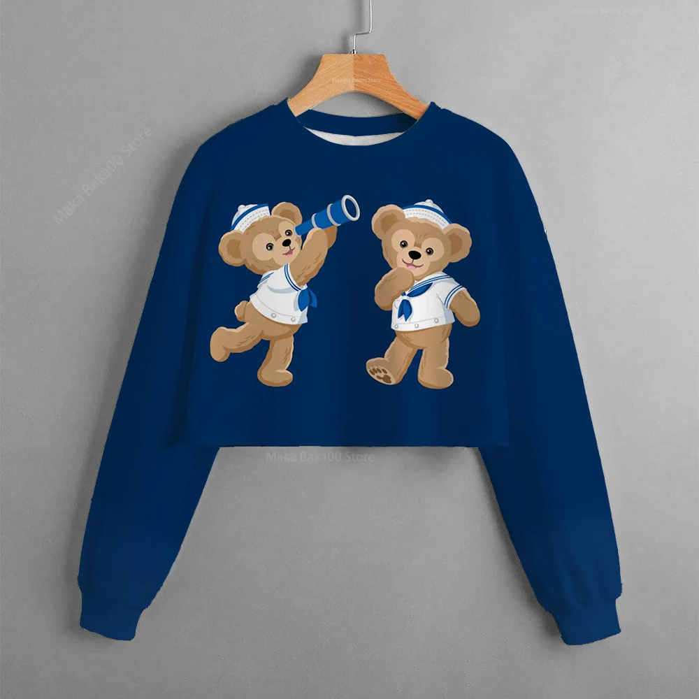 2022 New Disney Duffy Bear Shelly Rose Print Ultra Short Round Neck Sweater Casual Cute Long Sleeve Sweater
2022 New Disney Duffy Bear Shelly Rose Print Ultra Short Round Neck Sweater Casual Cute Long Sleeve Sweater
