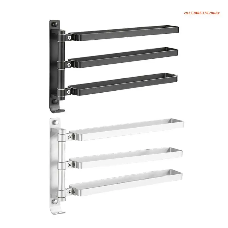 Rotating Towel Bar Wall Mounted Storage Shelf Hand Towel Holder Towel Ladder Hanger for Bathroom Kitchen Waterproof
Rotating Towel Bar Wall Mounted Storage Shelf Hand Towel Holder Towel Ladder Hanger for Bathroom Kitchen Waterproof