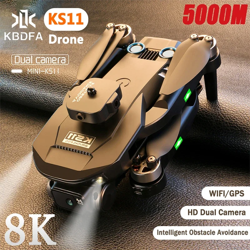 Профессиональный складной Квадрокоптер KS11 8K HD с двойной камерой и оптическим потоком 
Профессиональный складной Квадрокоптер KS11 8K HD с двойной камерой и оптическим потоком
