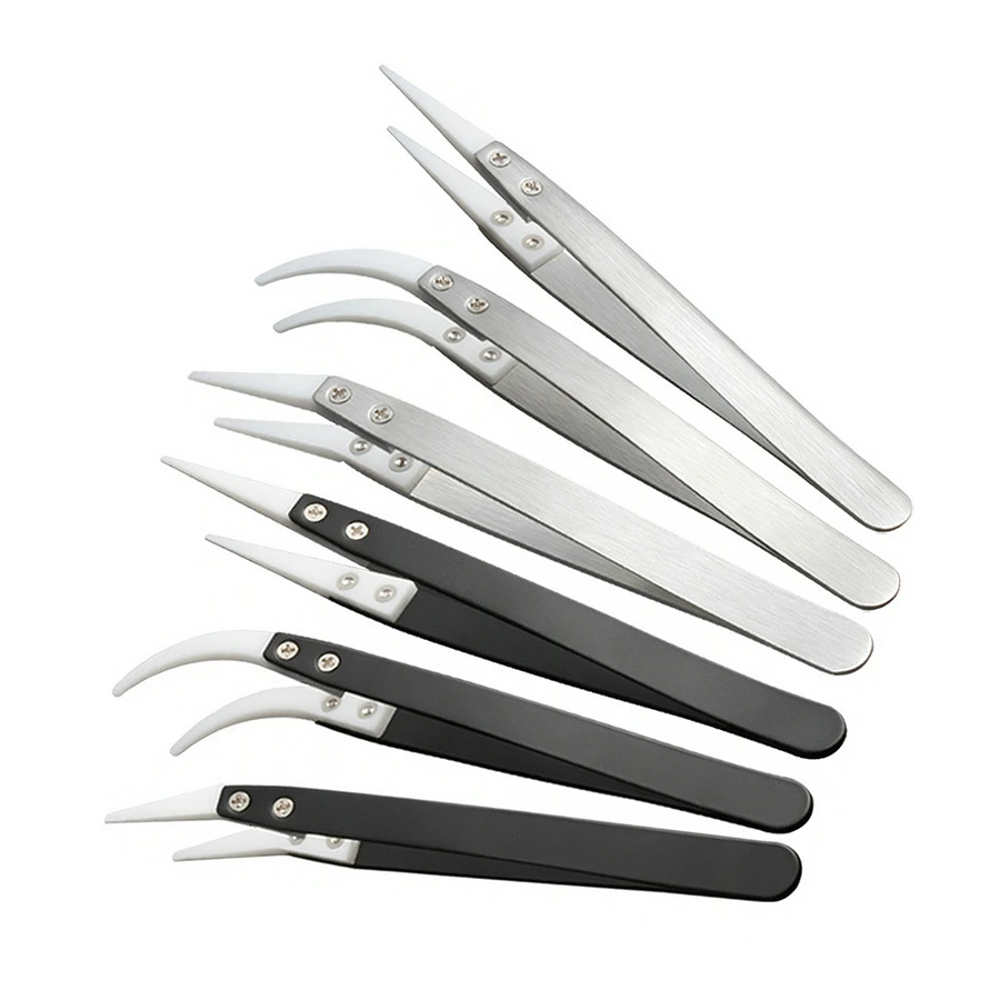 3PCS/Set Stainless Steel Electronics Industrial Tweezers Reverse Ceramic Heat Resistant Conductive Straight Ceramic Tweezers
3PCS/Set Stainless Steel Electronics Industrial Tweezers Reverse Ceramic Heat Resistant Conductive Straight Ceramic Tweezers