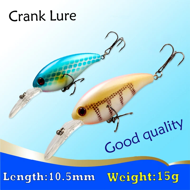 

Crank Fishing Lure Artificial Hard Bait 10.5cm 15g Floating Minnow Crankbait Wobbler Pesca for Pike Bass Trout Fishing Tackle