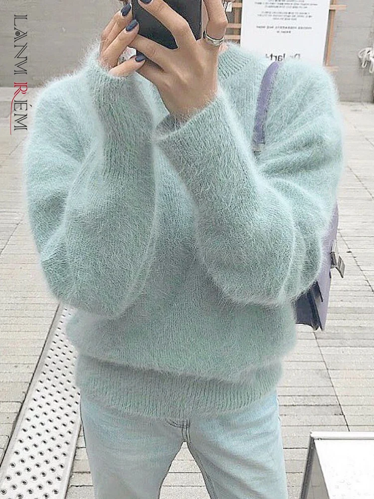 LANMREM вязаный пуловер с круглым вырезом, вельветовый однотонный свободный свитер в Корейском стиле, Женский Шикарный свитер, Осень-зима 2022, ... 
LANMREM вязаный пуловер с круглым вырезом, вельветовый однотонный свободный свитер в Корейском стиле, Женский Шикарный свитер, Осень-зима 2022, ...