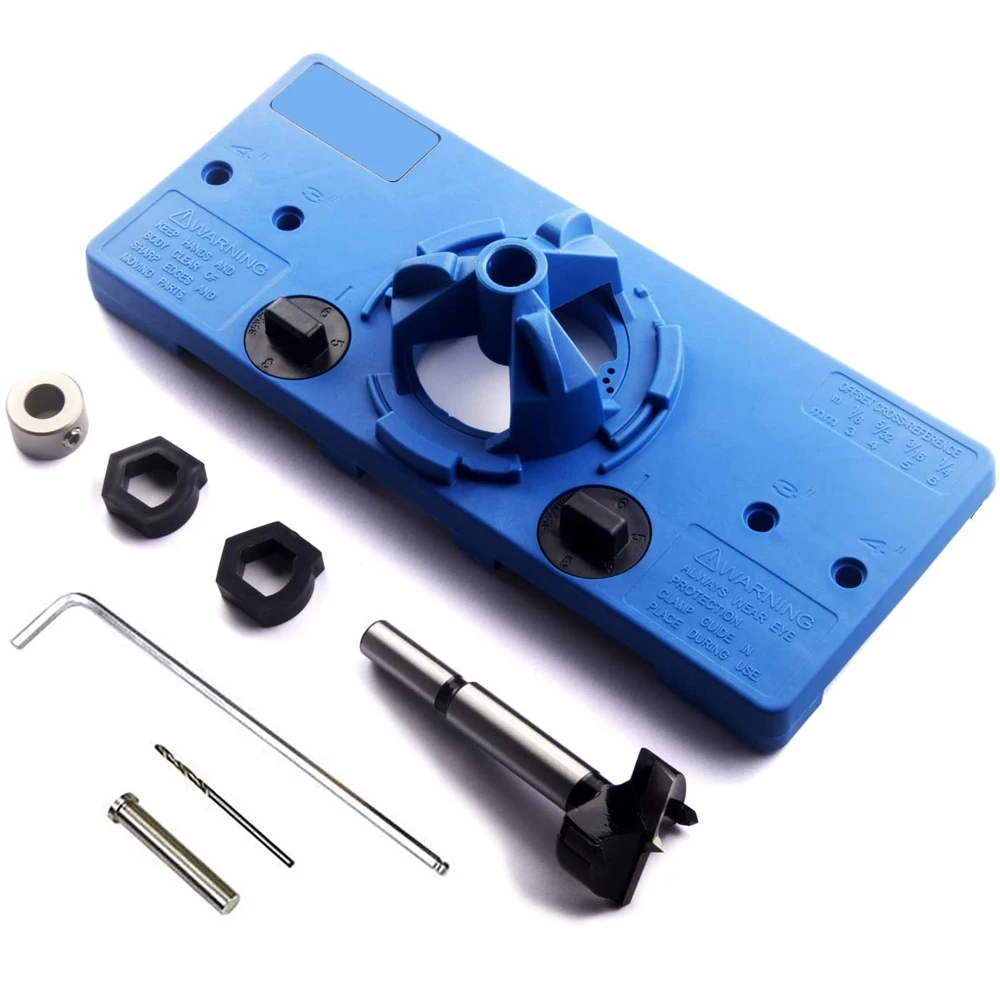 35mm Concealed Hinge Jig kit Cup Style Hinge Jig Boring Hole Drill Guide Forstner Bit Wood Cutter Carpenter Woodworking DIY Tool
35mm Concealed Hinge Jig kit Cup Style Hinge Jig Boring Hole Drill Guide Forstner Bit Wood Cutter Carpenter Woodworking DIY Tool