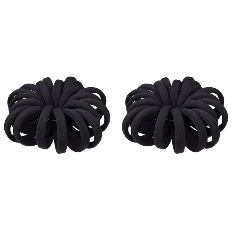 (40 Thick Black Hair Loops)-Elastic Hair Band, No Crease, Elastic Large Cotton Elastic, No Trace Ponytail Holder
(40 Thick Black Hair Loops)-Elastic Hair Band, No Crease, Elastic Large Cotton Elastic, No Trace Ponytail Holder