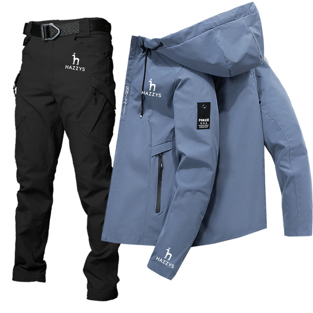 HAZZYS LOGO 2023 Autumn Latest Fishing Brand Letter Print Cardigan Men's Casual Jacket Two Piece Fashion Track Field Suit
HAZZYS LOGO 2023 Autumn Latest Fishing Brand Letter Print Cardigan Men's Casual Jacket Two Piece Fashion Track Field Suit