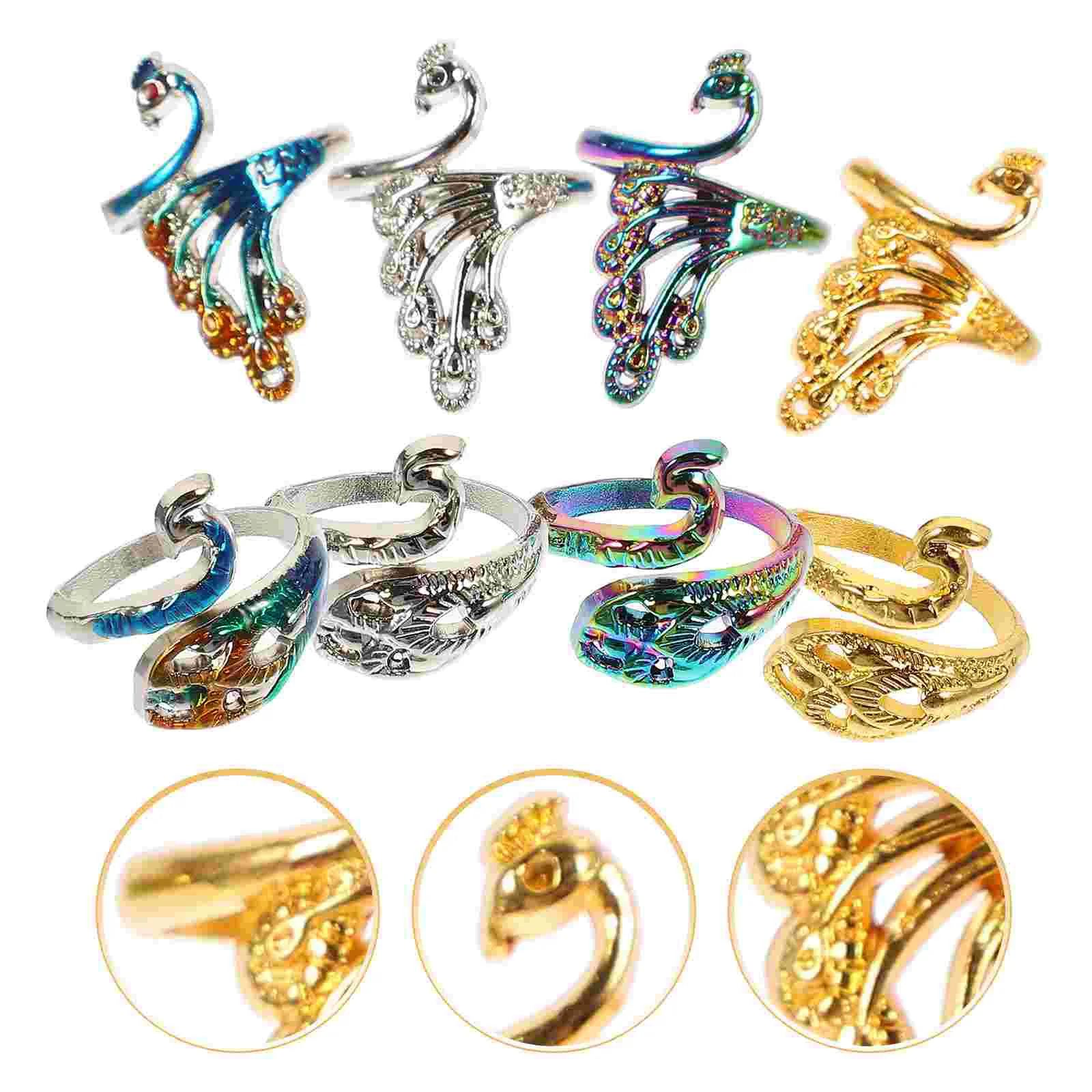 8 Pcs Braid Tool Knitting Crochet Ring Knitting Thimble Rhinenstone Open Rings Open Finger Crochet Rings Adjustable Braided Ring
8 Pcs Braid Tool Knitting Crochet Ring Knitting Thimble Rhinenstone Open Rings Open Finger Crochet Rings Adjustable Braided Ring