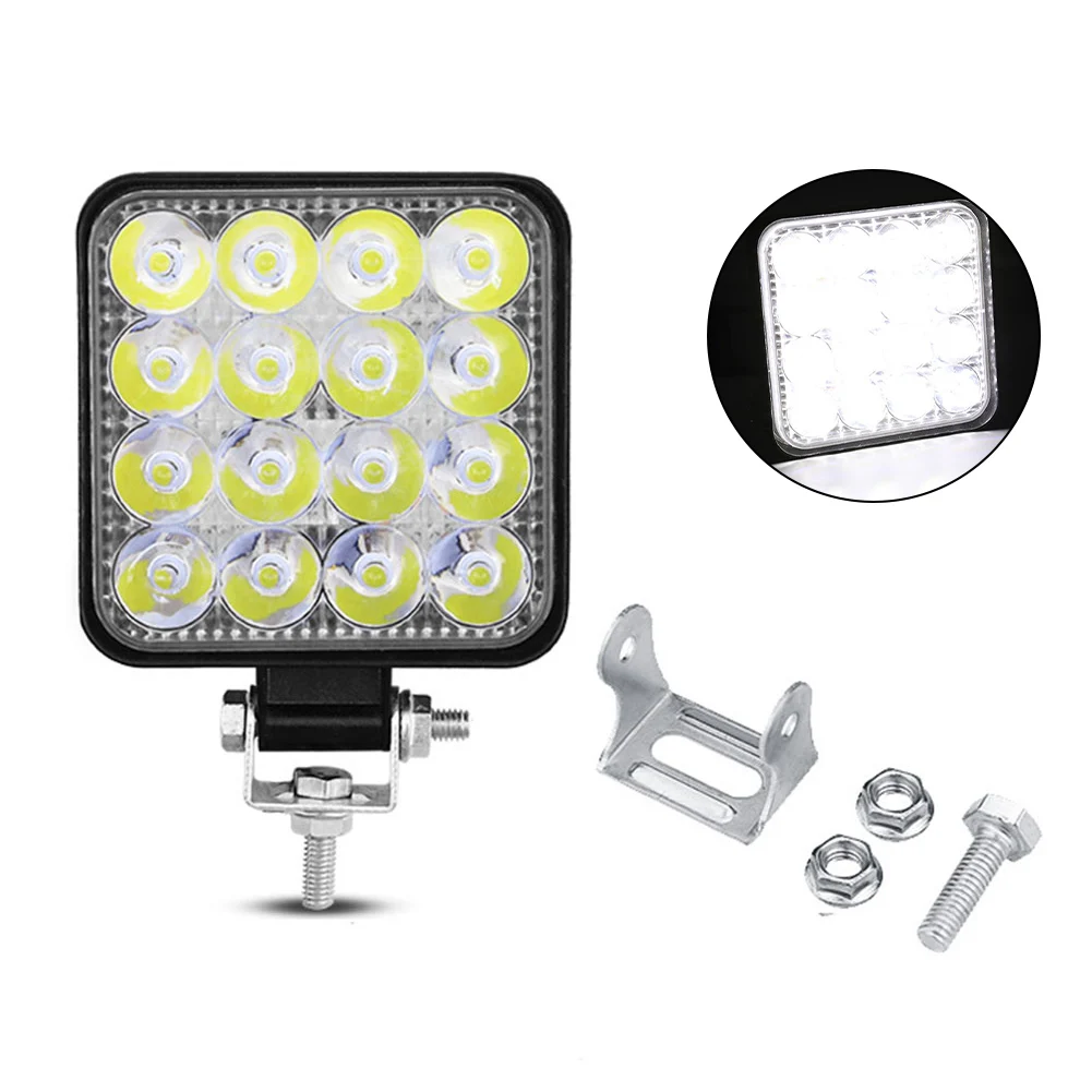 48W 16LED Work Light Pod 4X4Led Waterproof Spot Lights For Truck Off Road Tractor 24V Square Daytime Running Lights
48W 16LED Work Light Pod 4X4Led Waterproof Spot Lights For Truck Off Road Tractor 24V Square Daytime Running Lights