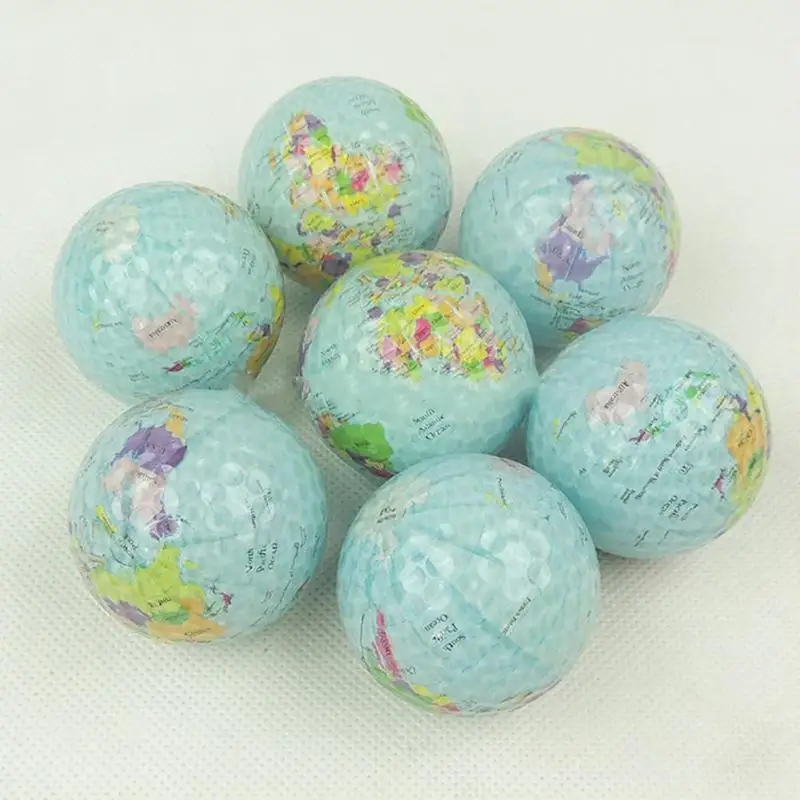 

5pcs Earth Pattern Golf Gift Box Global Map Color Practice S9u5 Earth Fashionable Practice Golf Outdoor Portable Ball Balls E9b3